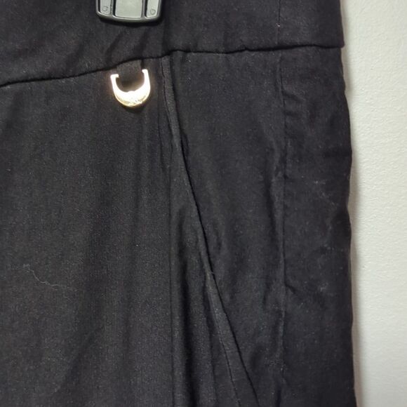 Rafaella Black Straight Cut Dress Pants - Picture 4 of 7